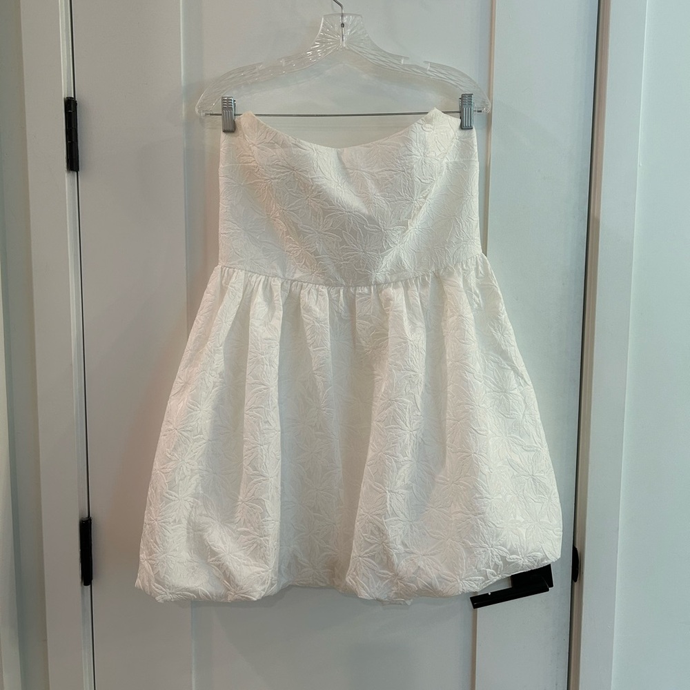 Amanda Uprichard Ivory Strapless Dress